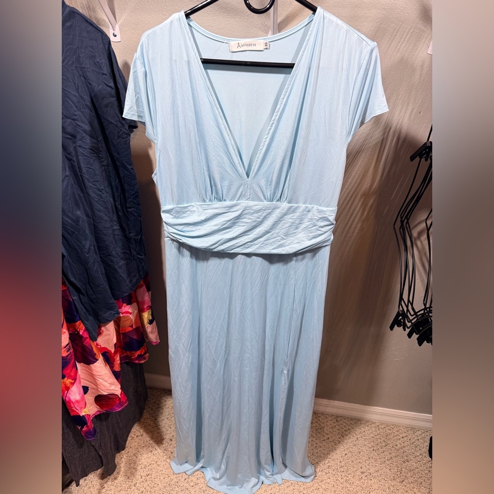 ⚡️ANRABESS Light Blue Maxi Dress XL Cinderella Disney Bound